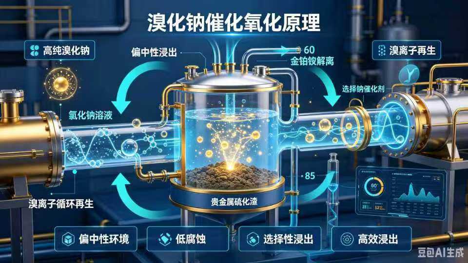 溴化鈉生產(chǎn)廠家淺談：溴催化氧化技術(shù)在貴金屬硫化渣提取中的應(yīng)用